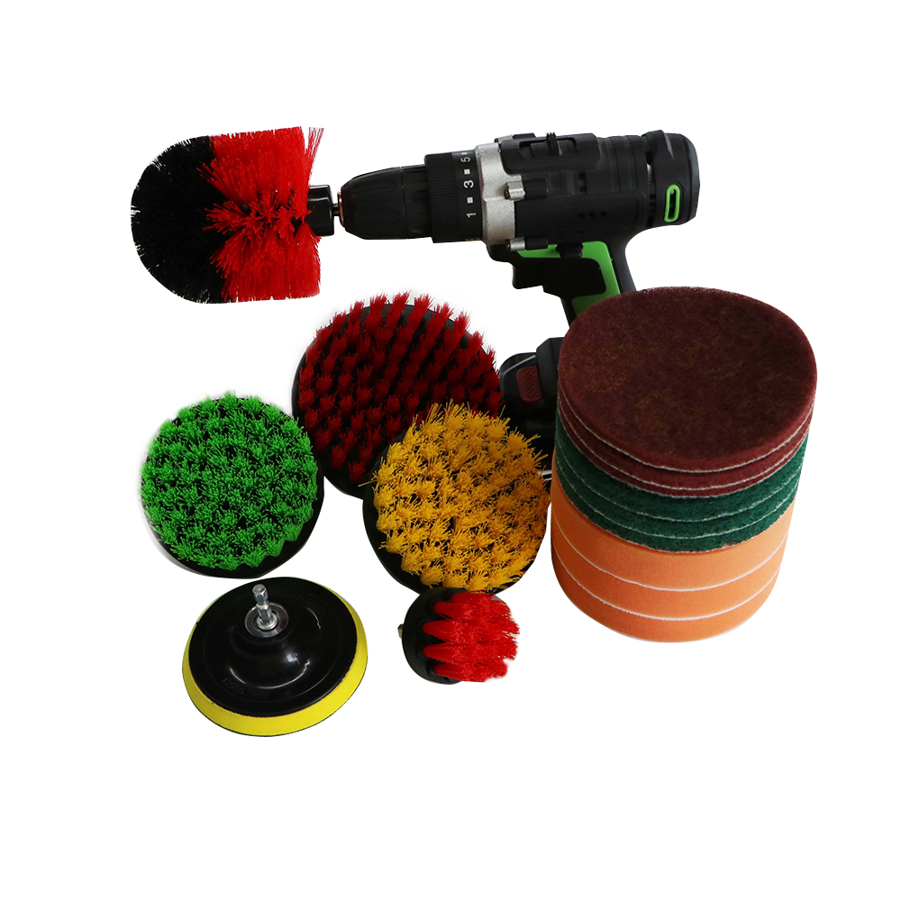 Soft Car Detailing Brush Set Auto Brush Dry And Wet Use Cleaning Electric Drill Brush