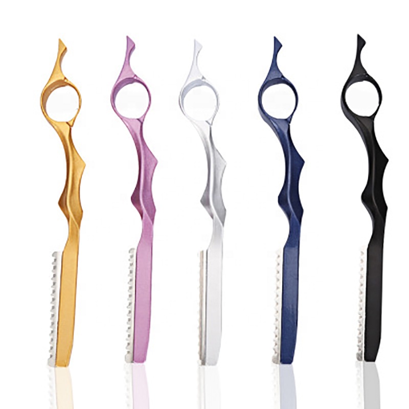 handheld convenient Salon hair Stainless Steel Blade Face Custom Thin hair knife Hair Shaper Razor