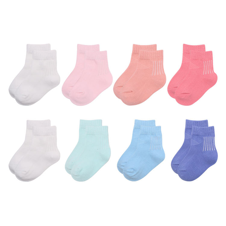 New style plain thin funny pattern baby blue slip resistant dress socks gift set
