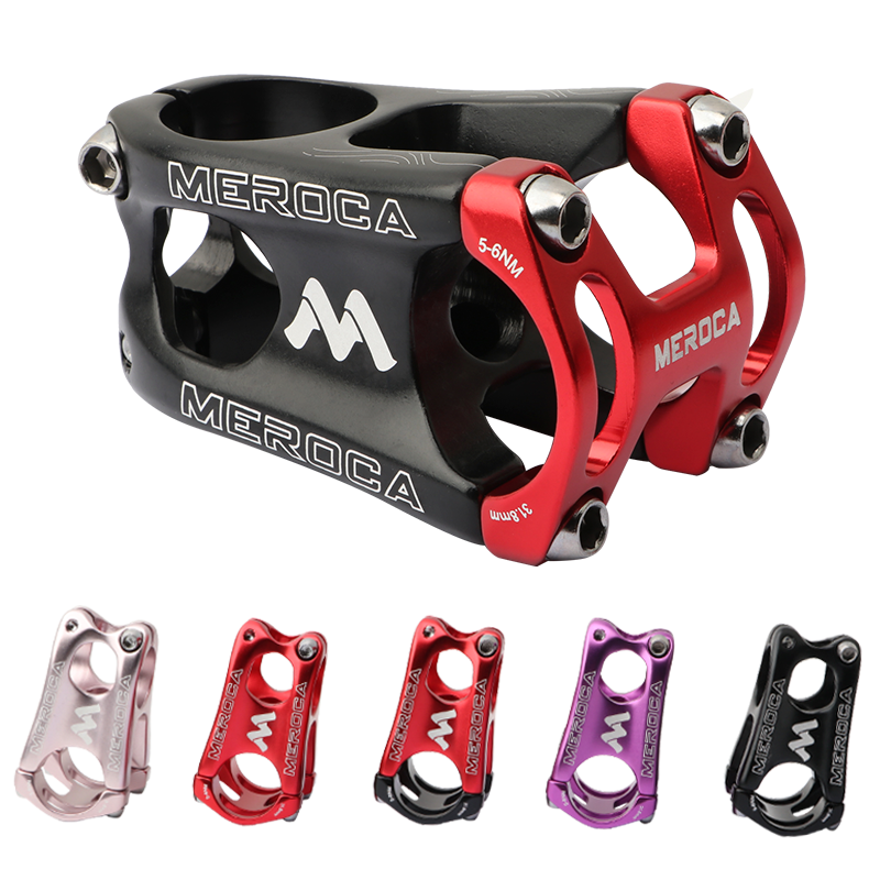 MEROCA Stem CNC Ultra Light Hollow Short Stem Mountain Bike Stem 31.8*50MM