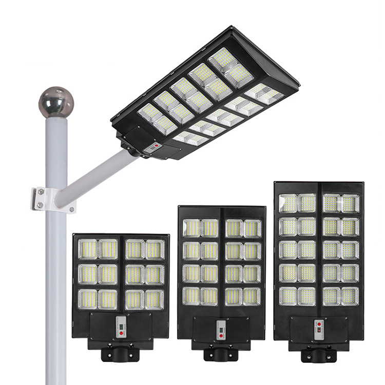 800W солнечный уличный свет открытый большой емкости аккумулятора All In One Солнечный светодиодный уличный свет