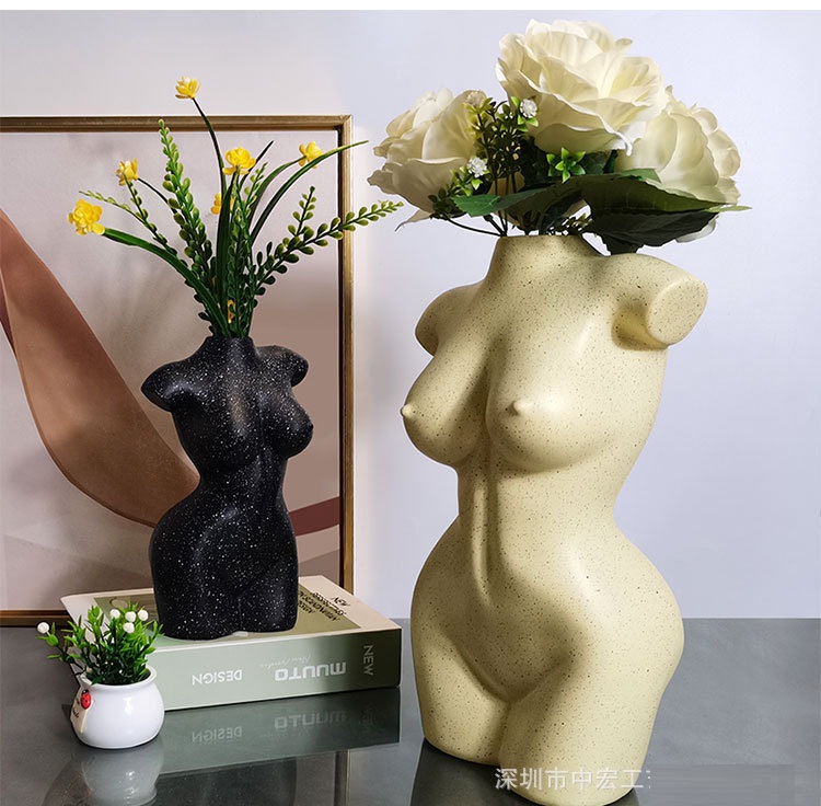 Kardashian flower bouquet resin vase teahouse flower art home vase