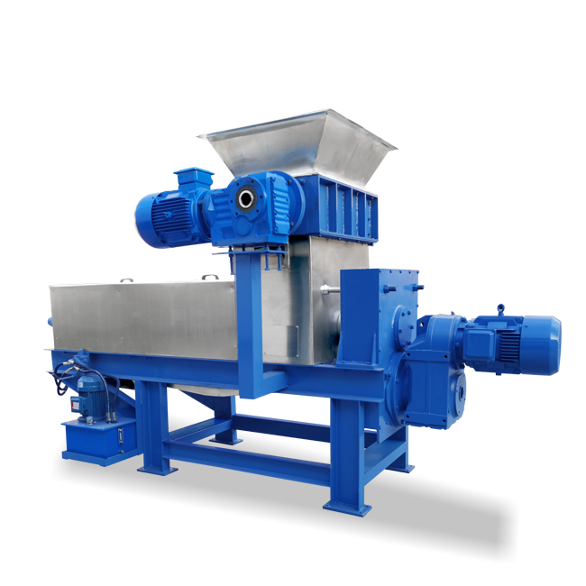 Organic refuse recycling machine dewaterer food residue dewatering machine