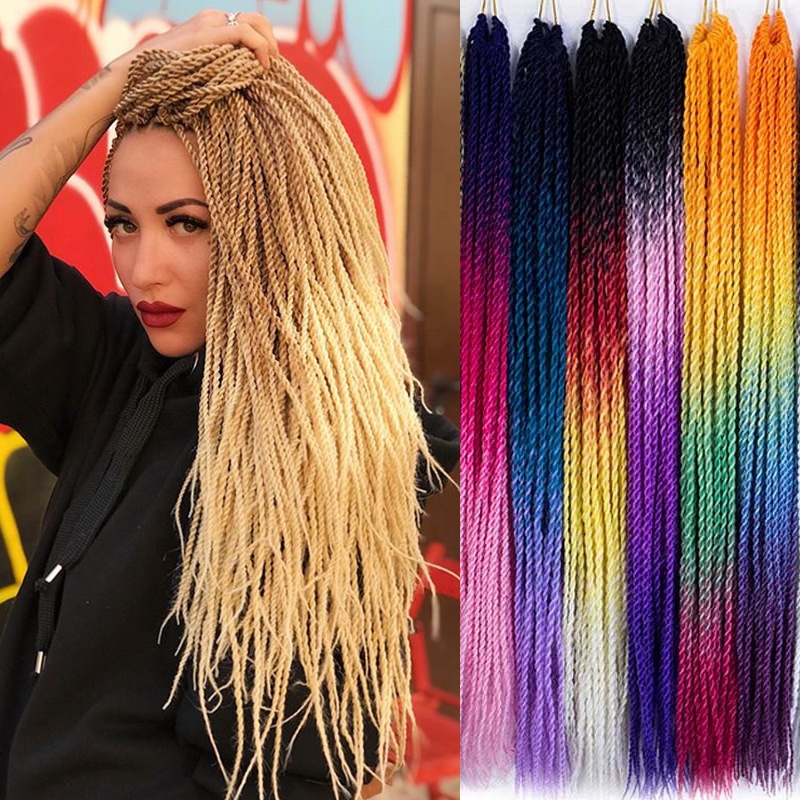 TKL Top Quality curly soft straight faux expression braiding Afro braided hair wig hair braids