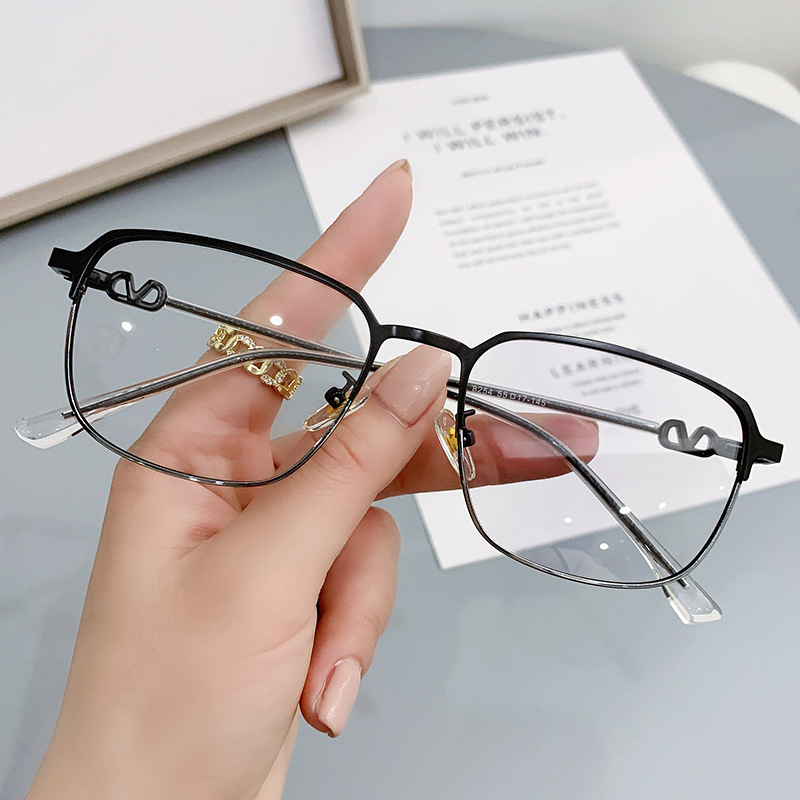 Half Frame Fashion Photochromic glasses Optical frame eyeglasses frames anti blue light glasses for men