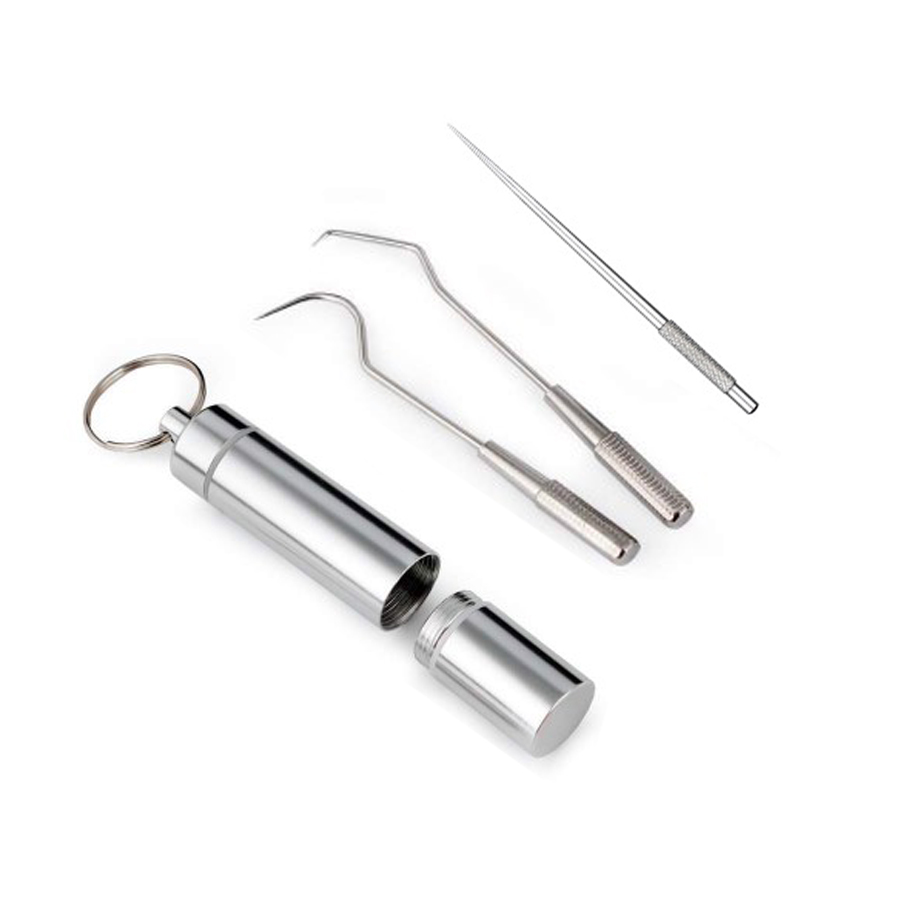 Durable Stainless Steel Portable Toothpick Holder Metal Stand Household Travel Storage Container Box Case