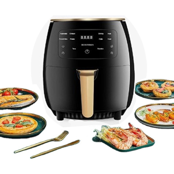 Hot seller 4.5L1100W Deep Fryer No Oil Air Fryer Oven With Touch Screen Nonstick Basket