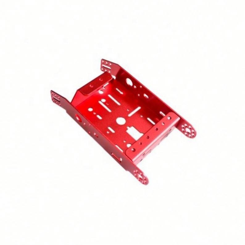 2WD smart robot car Aluminum alloy Platform forcar Kit(Red)