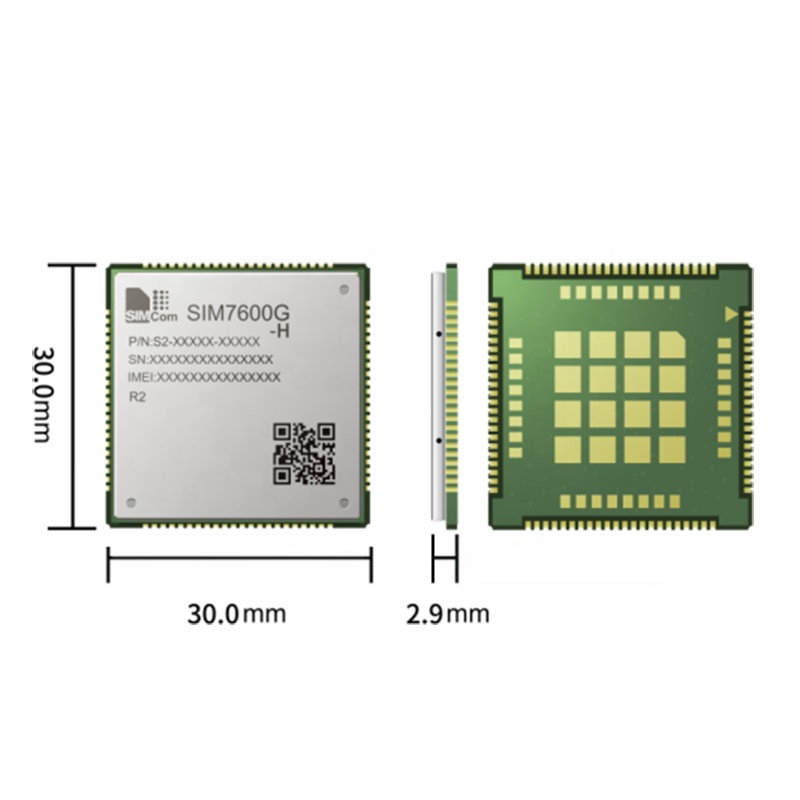 SIMCom SIM7600G-H R2 4G LTE CAT 4 LCC + LGA модуль LTE-TDD/ LTE-FDD/HSPA +/GSM/GPRS/EDGE совместим с сериями SIM7500/SIM7600
