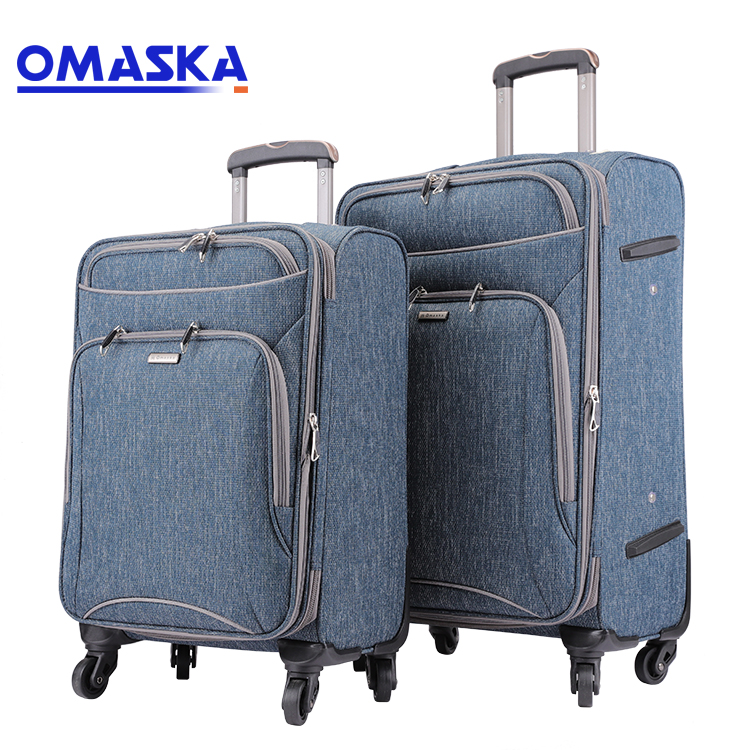 Новая модель, оптовая продажа с завода, высокое качество, TSA замок, 3 шт., унисекс, синий нейлон, деловой, индивидуальный чемодан, дорожные сумки, комплект багажа