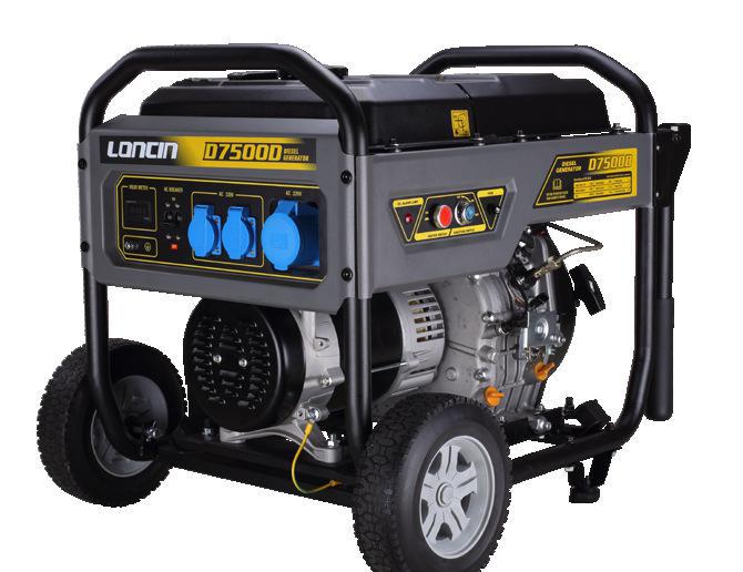 Loncin 5 кВт электрический генератор портативный генератор мощности тихий дизельный генератор