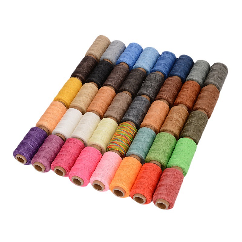 Wholesale Colorful New Product Retro 210d Wax Thread Sustainable Sewing Thread Non-Fading Polyester Thread