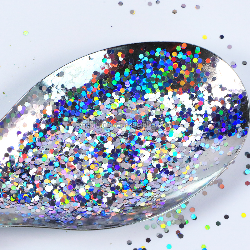 Finest Size Nail Art Holographic Polyester Glitter Powder