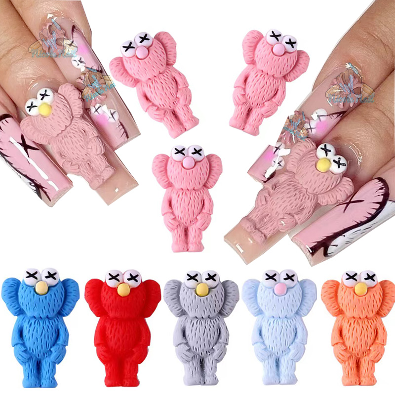 3D Kawaii Trendy Resin Nail Art Decoration Manicure Supply Nail Charms Accessories