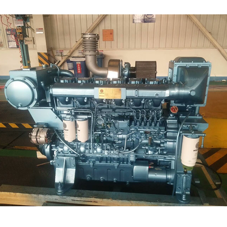 Promotion 350-550 HP WP12 marine diesel engine with gearbox inboard engine