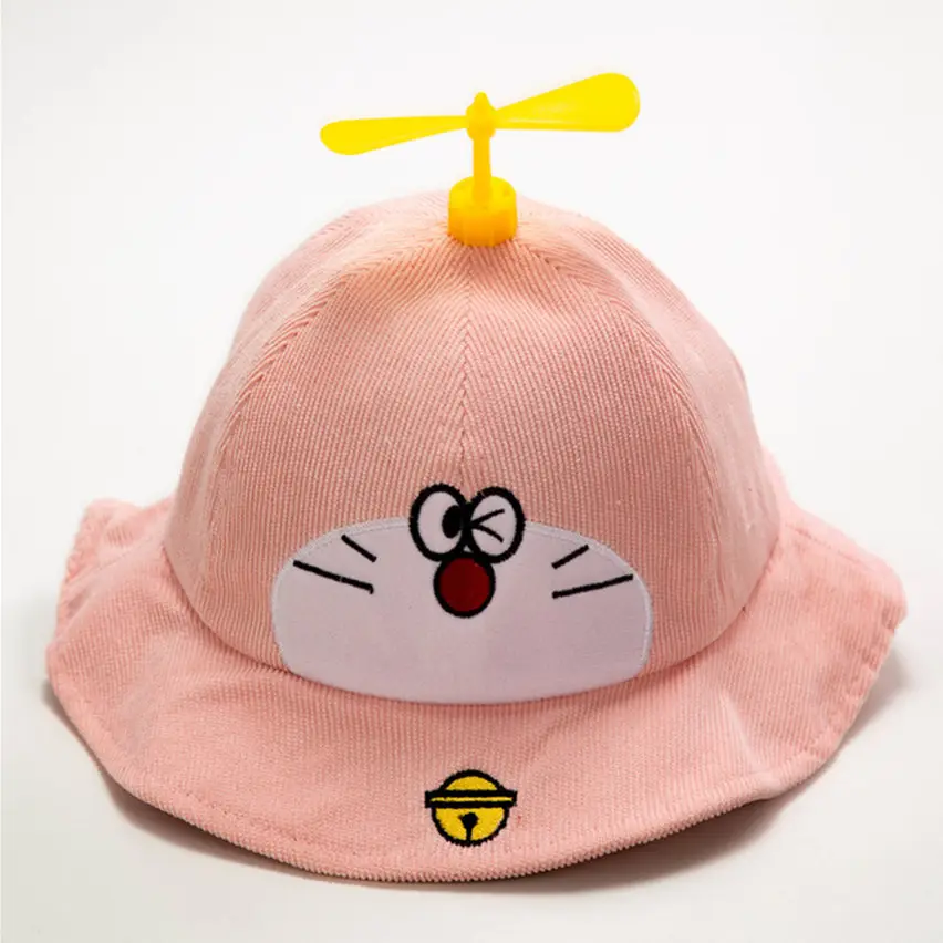 Cute and good-looking custom color size cartoon character hat kids fisherman bucket hat for boys and girls buckets for baby