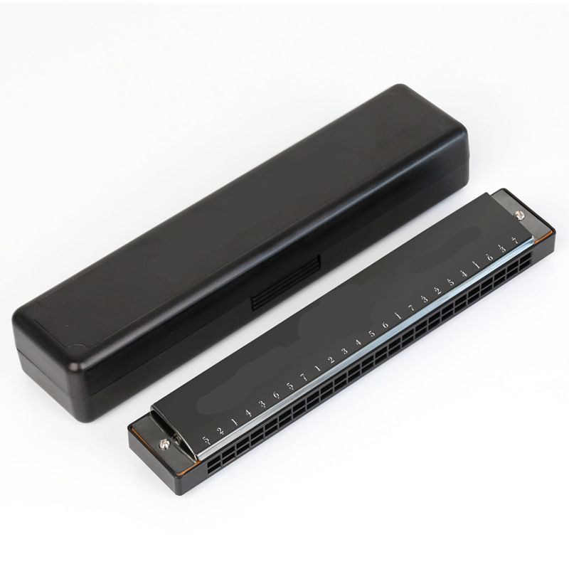 Harmonica 24-Hole Polyphonic C Key Adult Harmonica Beginner Student Professional Performance Level Niche Musical Instrument