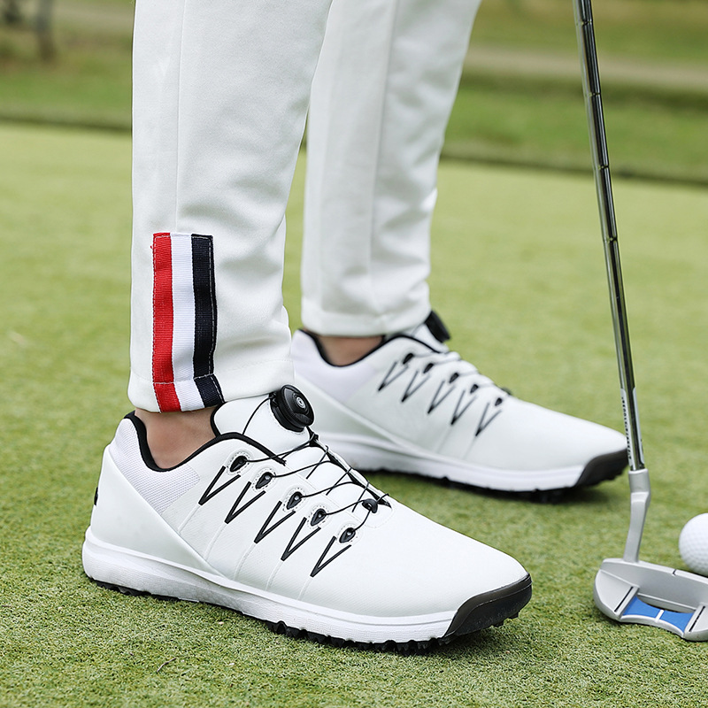 PDEP Size 36-48 Golf shoes men's shoes auto-rotating retractable laces without spikes men's sports shoes