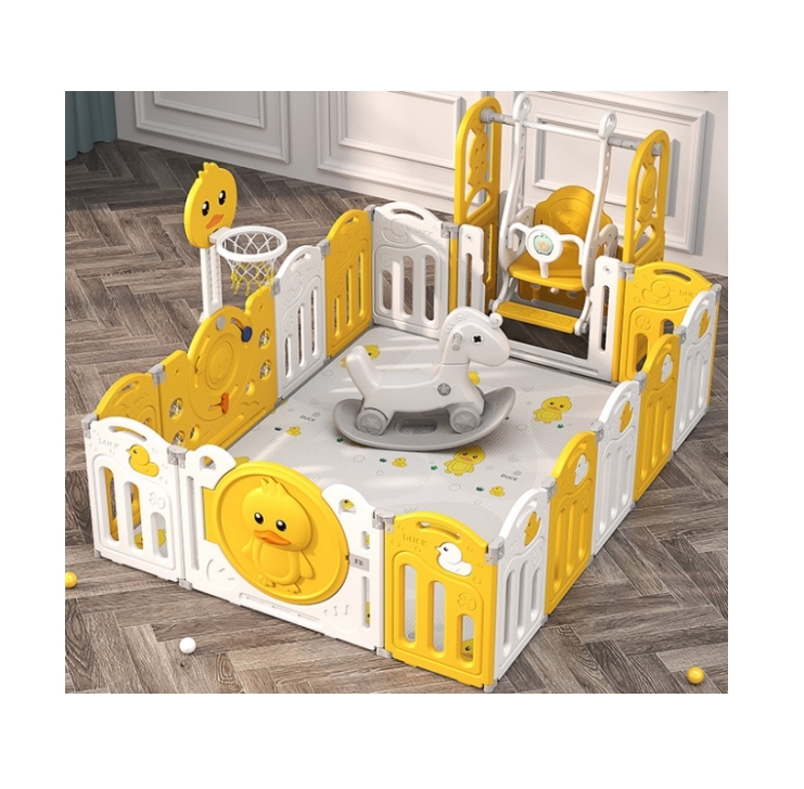 foldable Protective Fence Children'S Indoor Safety Playpen Plastic Fence Kids Playground fence Indoor Play Yard For Baby