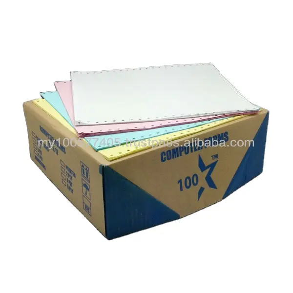 High quality printing copy paper 100% wood pulp blank carbonless paper for dot matrix printer