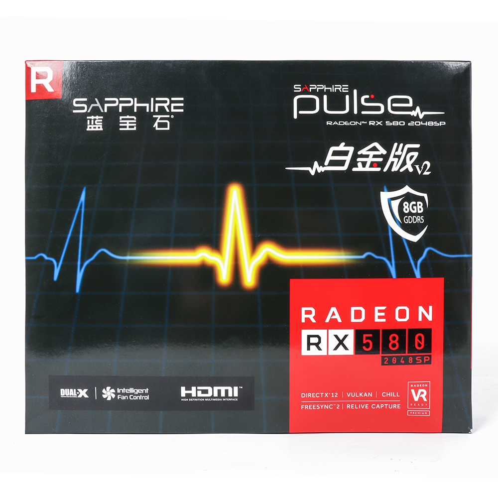 Самая дешевая видеокарта со склада Sapphire RX 580 8GB GPU и RX580 8GB видеокарта