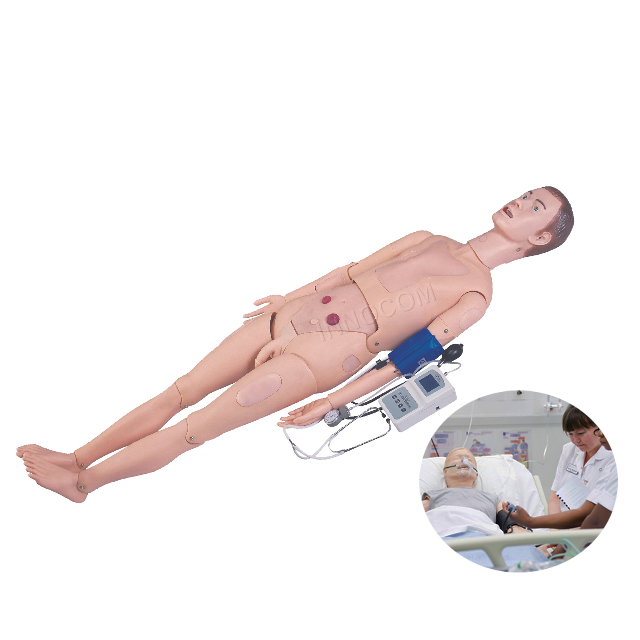 Medical Science Teaching Manikins Human Training Nursing Model Blood Pressure Simulator Full-functional Nursing Manikin