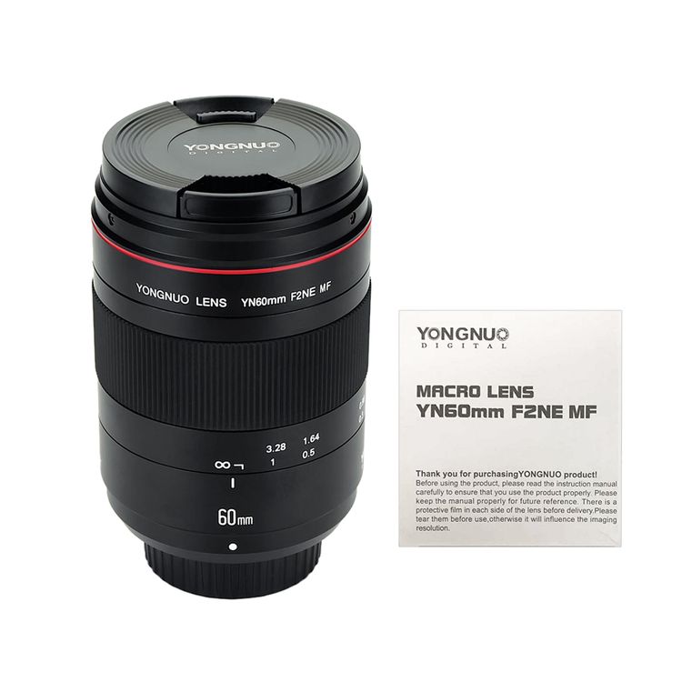Светодиодная лампа для видеосъемки YONGNUO Объективы макро объектив YN60mm F2 MF макро объектив 60 мм для цифровой однообъективной зеркальной камеры Canon EOS 70D 5DMK II 5diii 600D 700D цифровых зеркальных фотокамер Nikon F2NE Светодиодная лампа для виде