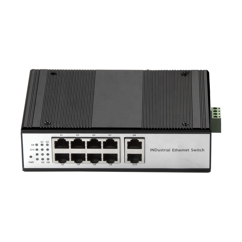 Ethernet-коммутатор на сульфаминовую кислоту модель 10 10/100/1000 м RJ45 порты DIN Rail