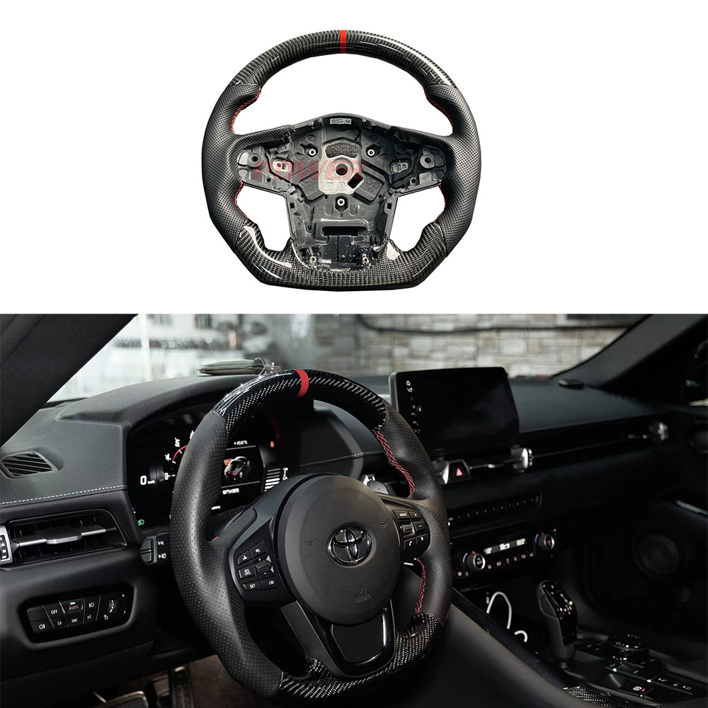 Автомобильное рулевое колесо из углеродного волокна для Toyota GR Supra A90 A91 MKV, колесо на заказ