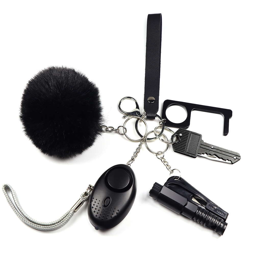 Amazon Top Sales Custom Cute Key chain Self Defense Key chain Set Women