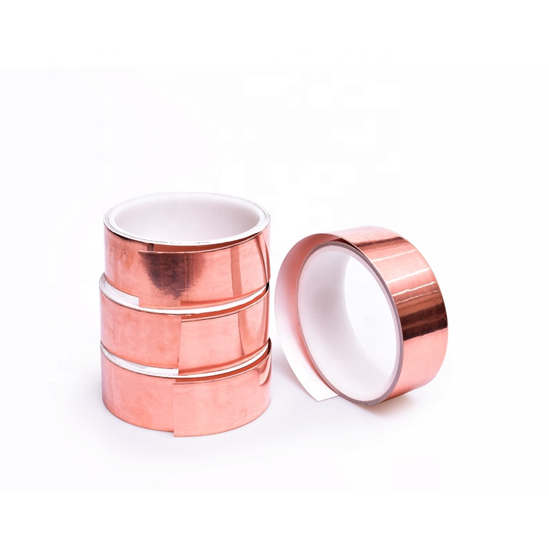 Copper Foil Tape 1In X 66 Ft Copper Tape for Stained Glass, Copper Conductive Tape for Guitar EMI Shielding Electrical Repairs