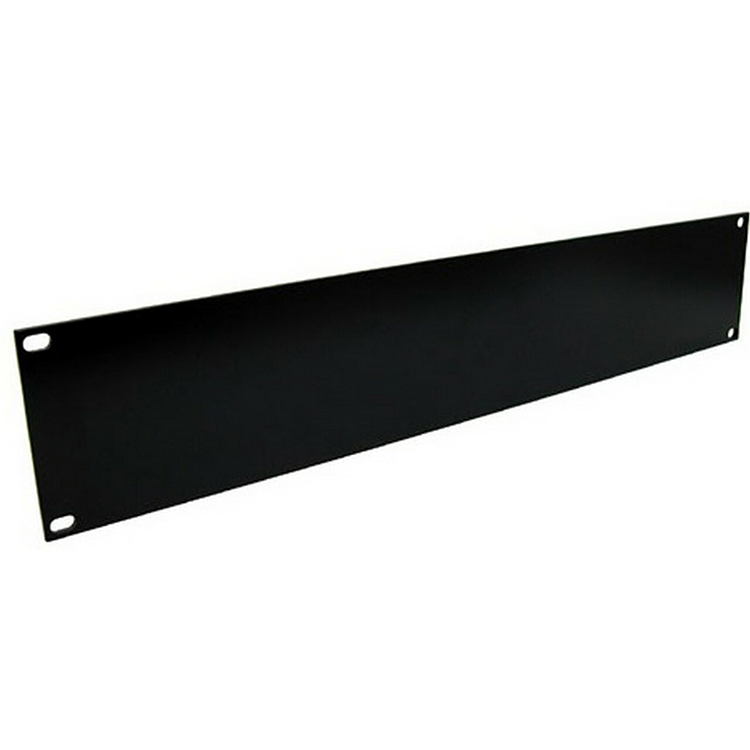 JH-Mech Customized 19" 2U Brushed Aluminum Rack Panel Black Anodized Par Metal Panel Rack