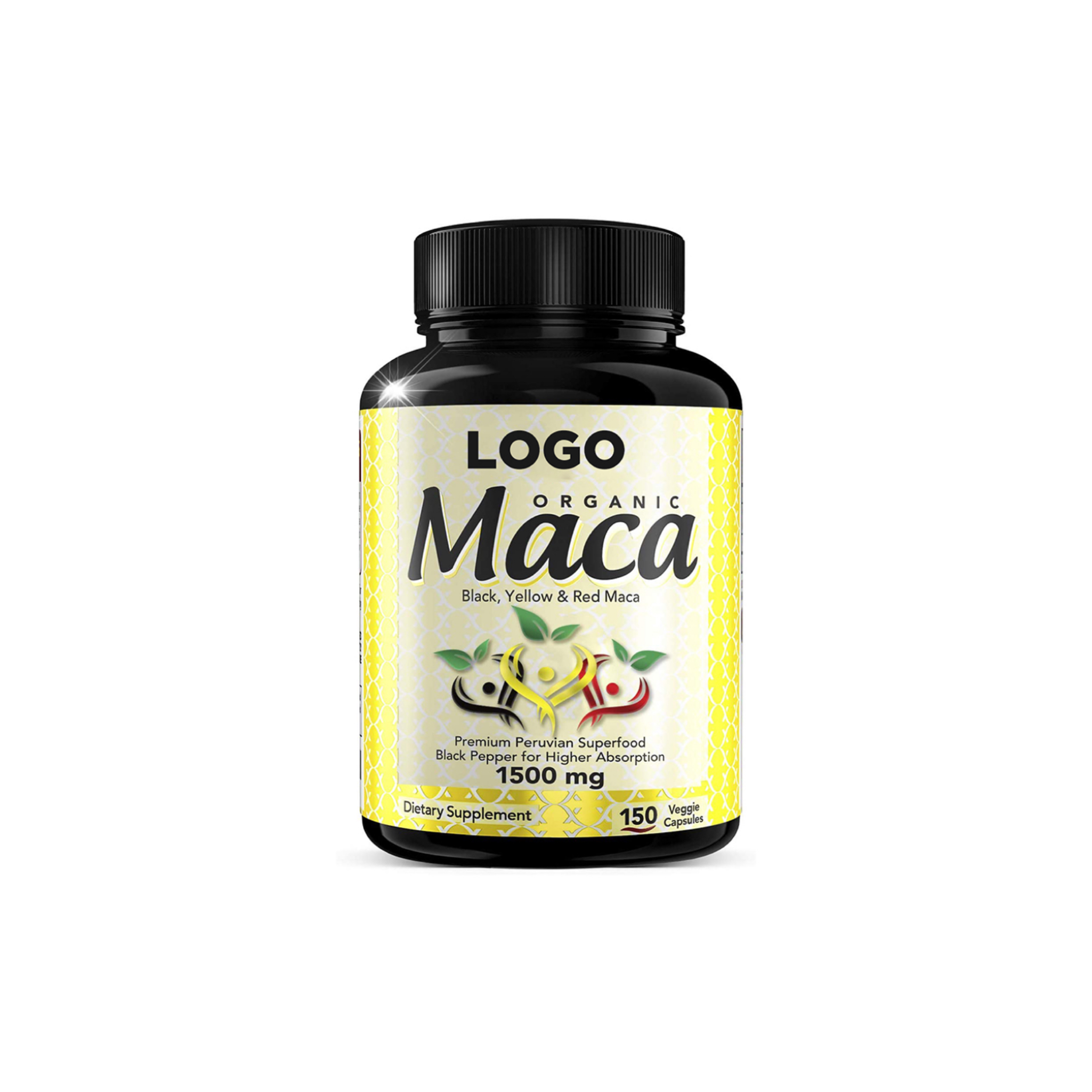 Секс-капсула для мужчин Pure black maca, долгое время, для сексуальных представлений, жесткие кепки