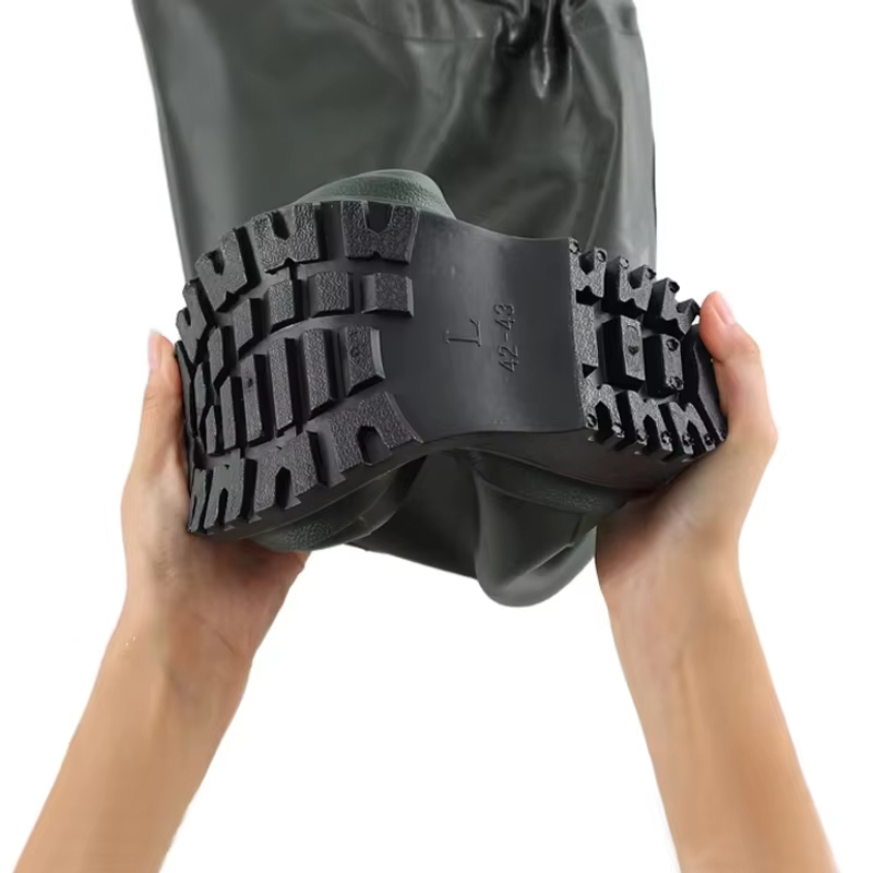TOPIND Factory Wholesale Lightweight Chest wader Non-Slip Rain Boots with Waterproof Fishing Pants
