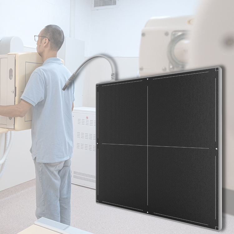 17X17 Inch Cassette Size Careview 1800L Wired Flat Panel X-Ray Detector For Human