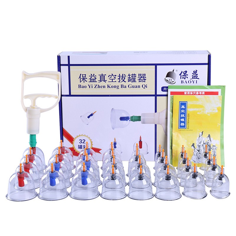 32 чашки набор оптовая продажа Набор вакуумных банок китайский hijama чашки для баночной терапии машина баночный массаж терапия массажер
