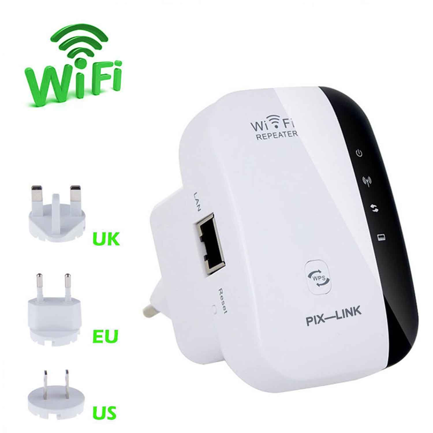 Оригинальный производитель, мини-усилитель сигнала Wi-Fi, усилитель сигнала Wi-Fi, 300 Мбит/с, ретранслятор Wi-Fi с вилкой США/Австралии/ЕС/Великобритании 03
