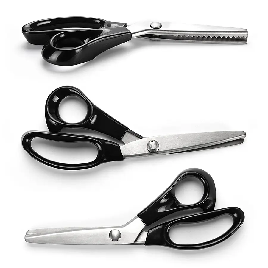 Yangjiang manufacturer 8 Inch plastic handle Antirust Stainless Steel tailor scissors