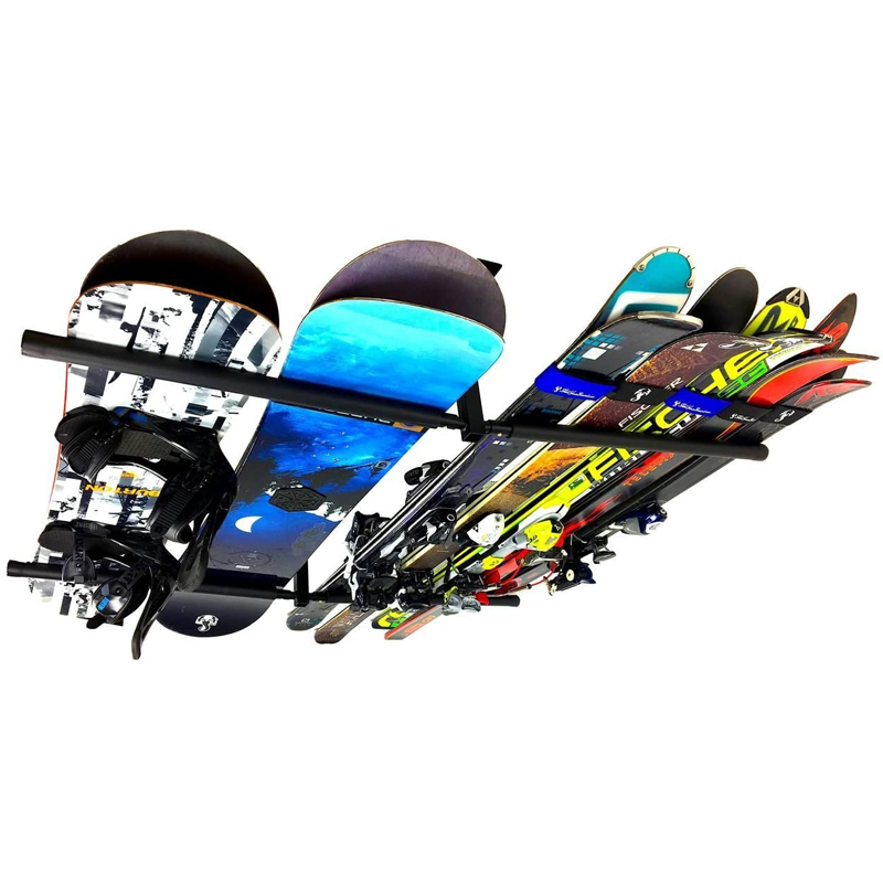 Wall Surfboard Paddle Board Holder Ski Snowboard Ceiling Mount Storage Rack Aluminum Ski Hanger Snowboard Display Rack
