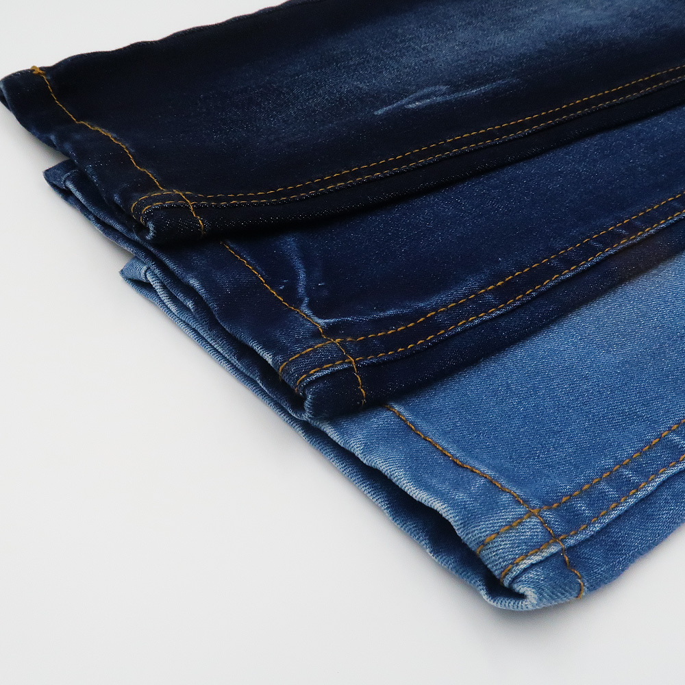 Suppliers Jeans Men Denim Fabric 78% Cotton Recycled for South America Market