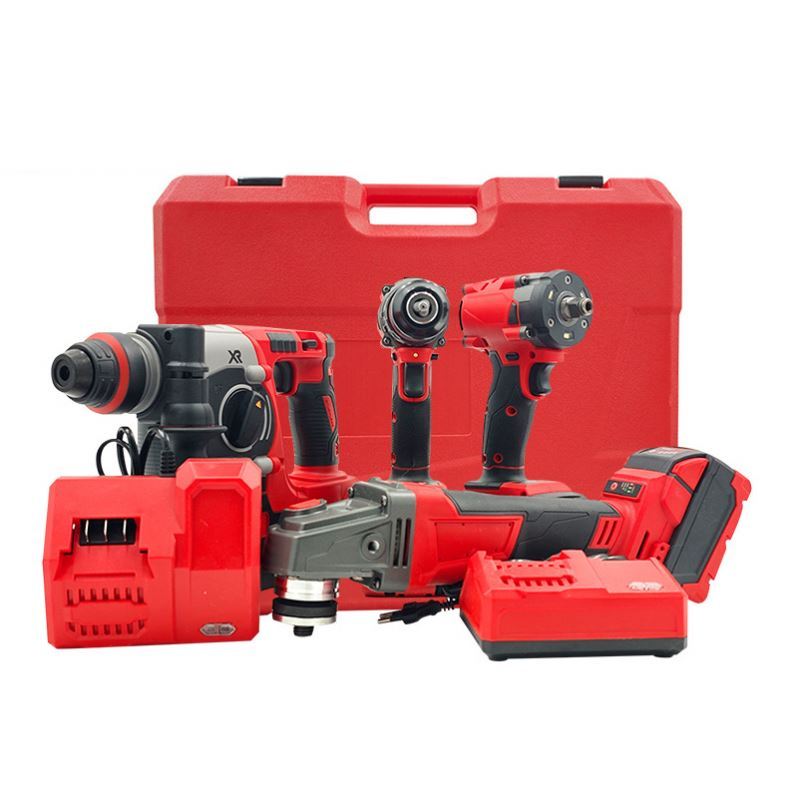 Factory Cordless Electrical Power Kit with Drill Machine Hand Wrench Set Other Tools-for Home Improvement Minimum Order 1 Set
