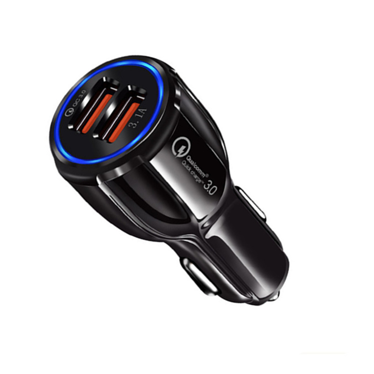 2021 Hot 2 port USB Quick Charging 3.0 Fast Dual USB Car Charger For Mobile Phone charger For Other Digital Devices