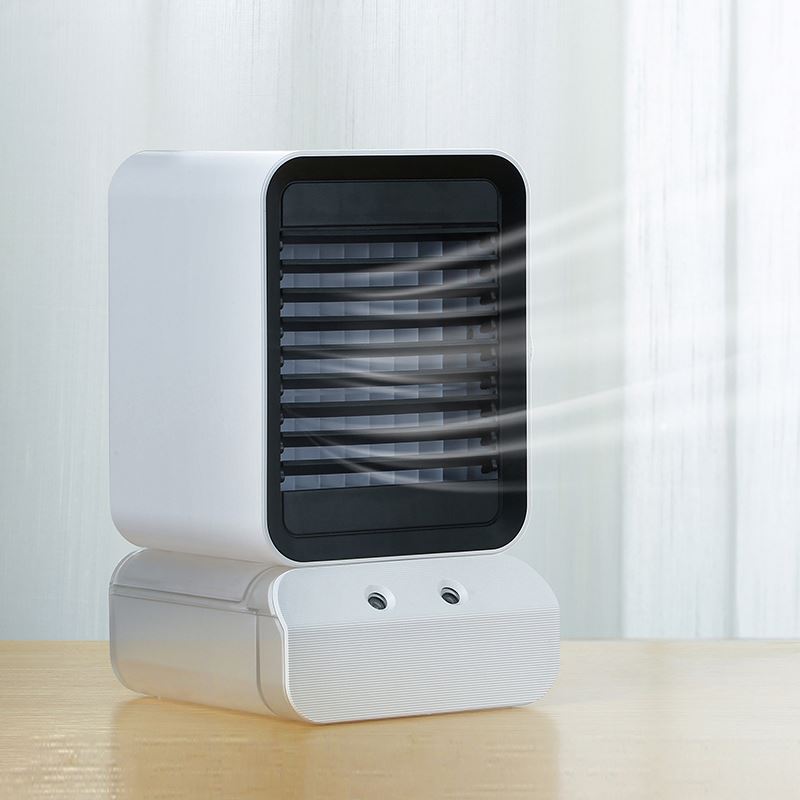 Desktop Humidifier Cooling Fan 600ml water tank Portable Indoor mini Air Cooler Fan Air Conditioner for Home Kuwait Market