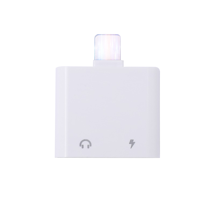 Dual audio charging headphone adapter for ios Lighting 4 in 1 Earphone Jack Audio Cable Splitter Earphone Aux Adapter for iPhone