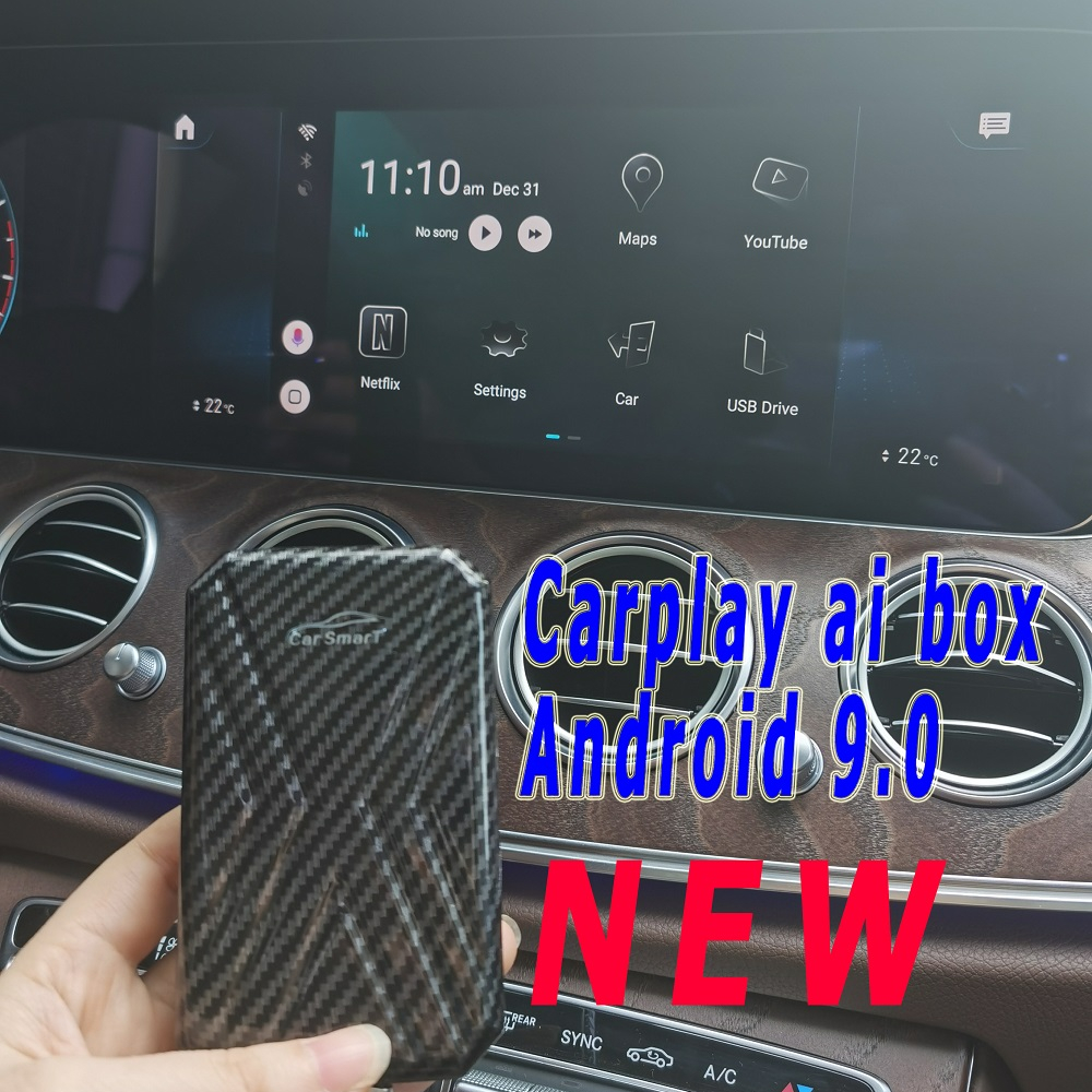 Заводская Продажа, новый carplay ai box android 9,0, поддержка беспроводной carplay, 2,4G + 5G WIFI