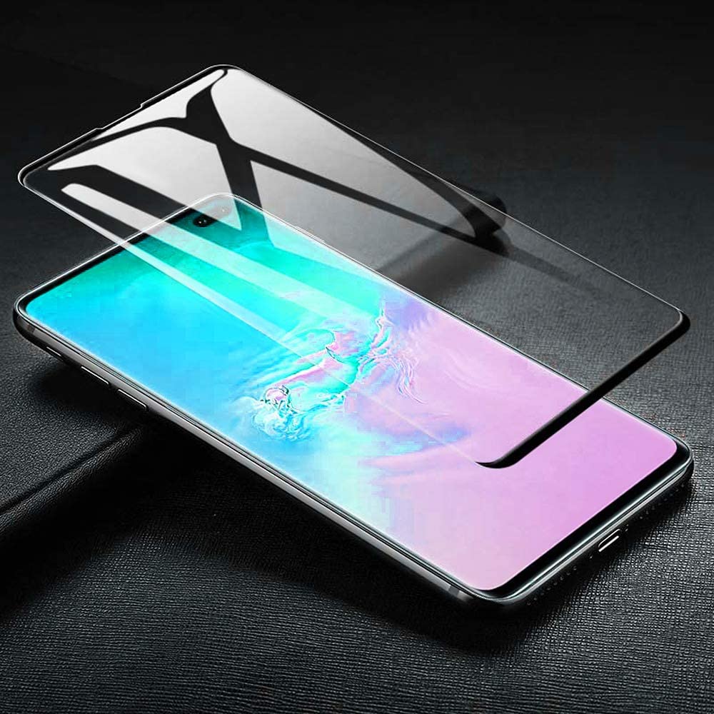 Screen Protector Glass For Samsung S10 5G 9H Hardness Edge Glue No Hole Work Finger Print Full Cover Screen Protector Tempered Glass With Package