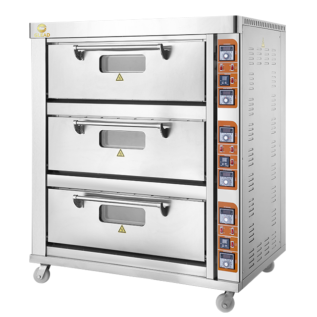 Commercial HS Standard Electric Deck Oven Baking Equipment 2 Deck 6 trays Electric Oven
