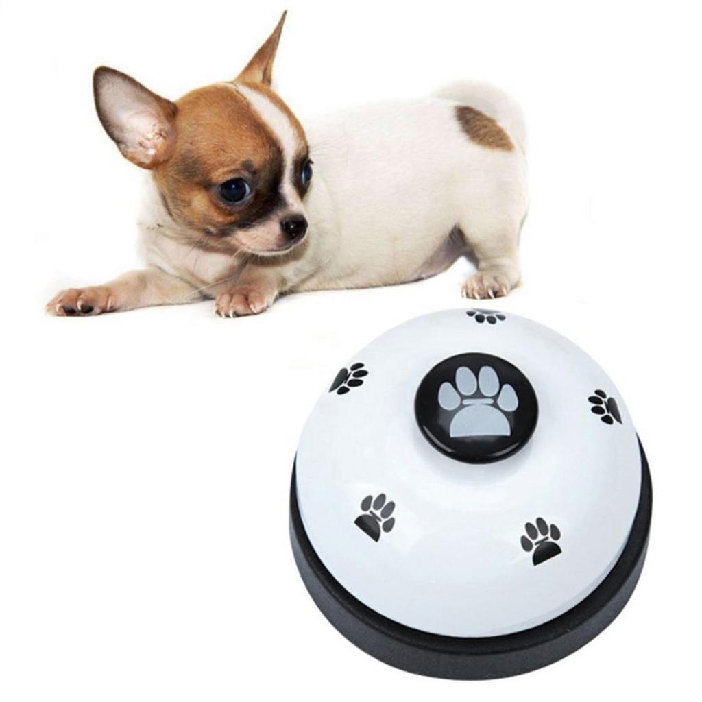 metal pet dog cat training clicker paw bell