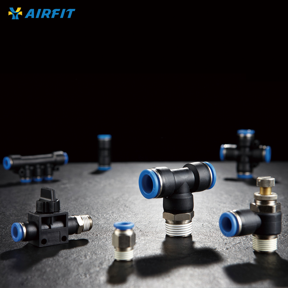 AIRFIT ПК PY PL 8 мм Push-уведомление пластиковое пневматические One Touch труба штуцер воздуха пневматические фитинги