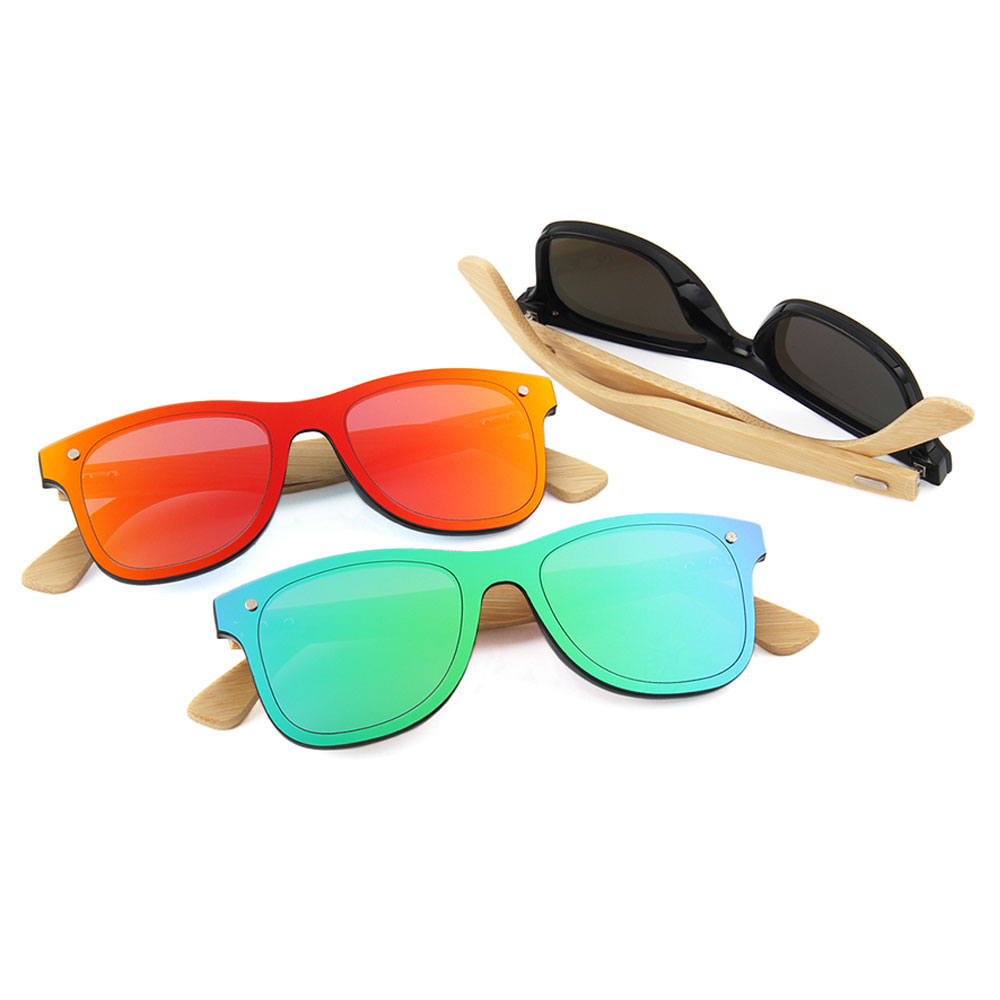 Trendy Shade Women Bamboo Sunglasses 2021 2020 Wood Sunglasses Mens Polarized